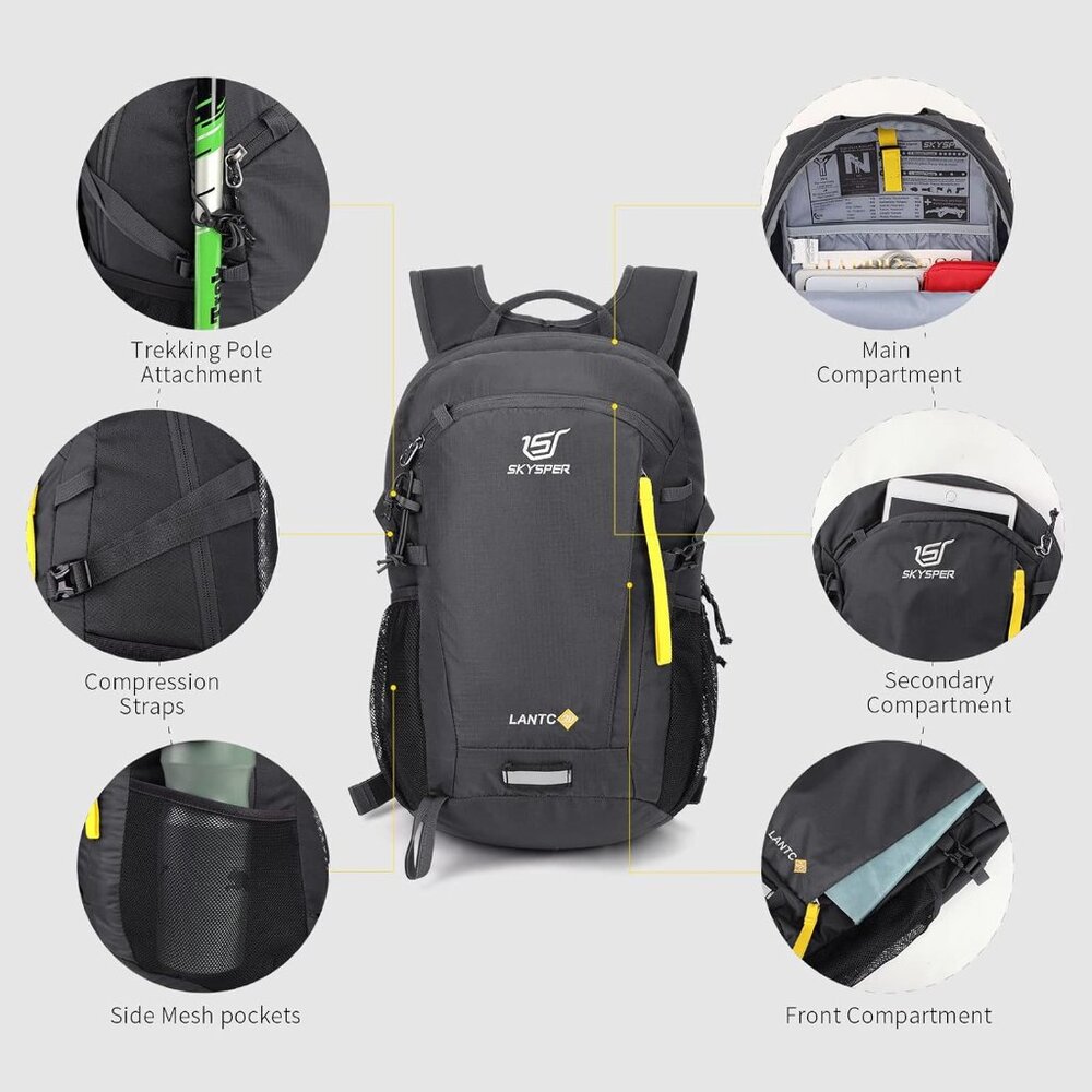 Small Hiking Backpack, 20l Lightweight Travel Bac… - image 4